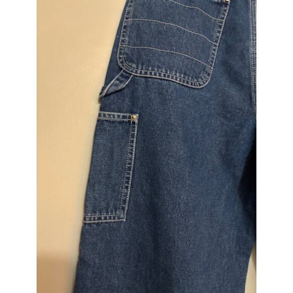 Vintage 90s Tommy Hilfiger Carpenter Jeans Wide Leg Utility Y2K Spell Out Med - Picture 5 of 8